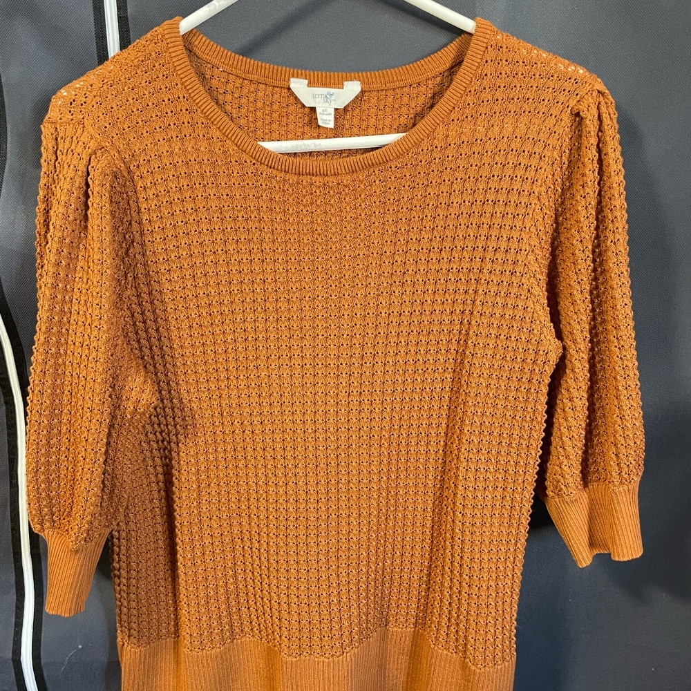 Orange Knit Sweater